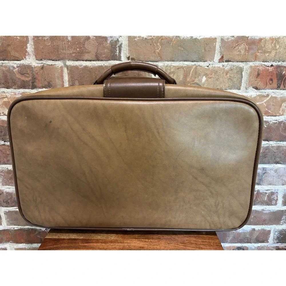 Vintage Samsonite Luggage - Two Tone Brown - Strap With Buckle - Great Condition
